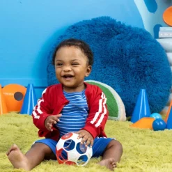 Clearance Soccer - fodbold (rød/hvid/blå) Aktivitetslegetøj|Rangler