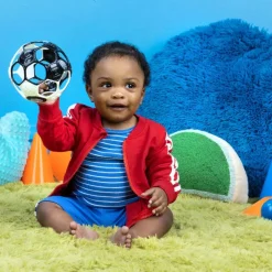 Clearance Soccer - fodbold (sort/hvid) Aktivitetslegetøj|Rangler