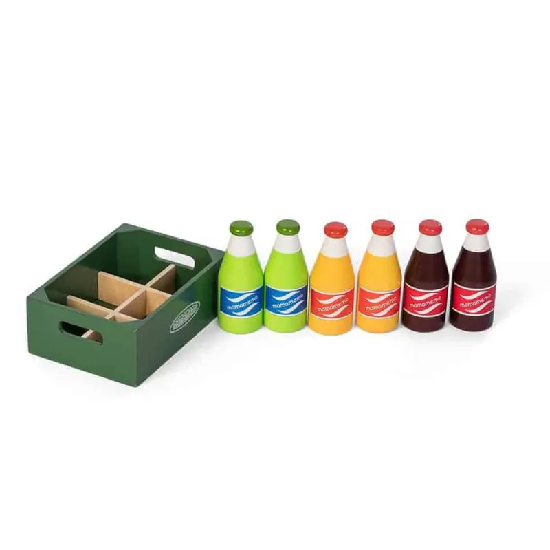 Hot Sodavand i kasse - 6 stk. Trælegetøj