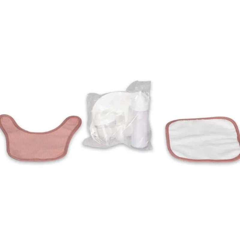 Discount SPISESÆT I TASKE FLØJL - ROSA Dukker