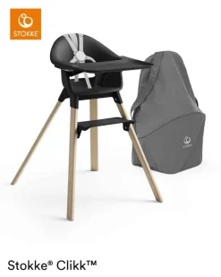 Online ® Clikk™ højstol - Black Natural Højstole