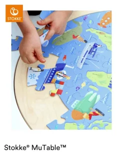 Sale MuTable Puslespil - Rundt i verden Børn Børnemøbler