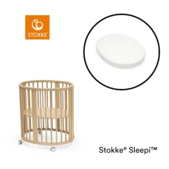 Best Sleepi Mini V3 inkl. Madras - Natural Børn Tremmesenge|Babysenge