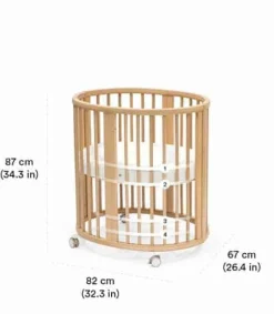 Hot Sleepi V3 Mini Hazy Grey Børn Tremmesenge|Babysenge