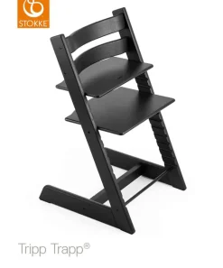 Hot ® Tripp Trapp® Højstol - Oak Black Børn Højstole|Børnemøbler
