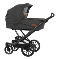 Outlet Free - Stel: Carbon - Overdel: Graphic Black/Cognac Barnevogne