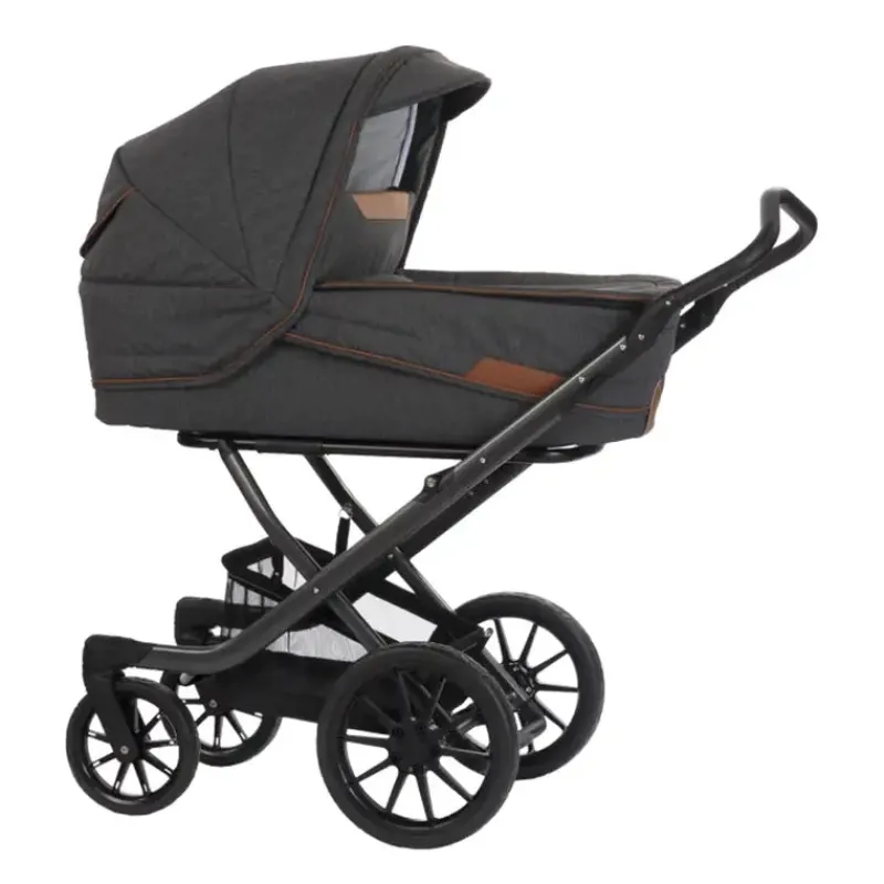 Outlet Free - Stel: Carbon - Overdel: Graphic Black/Cognac Barnevogne