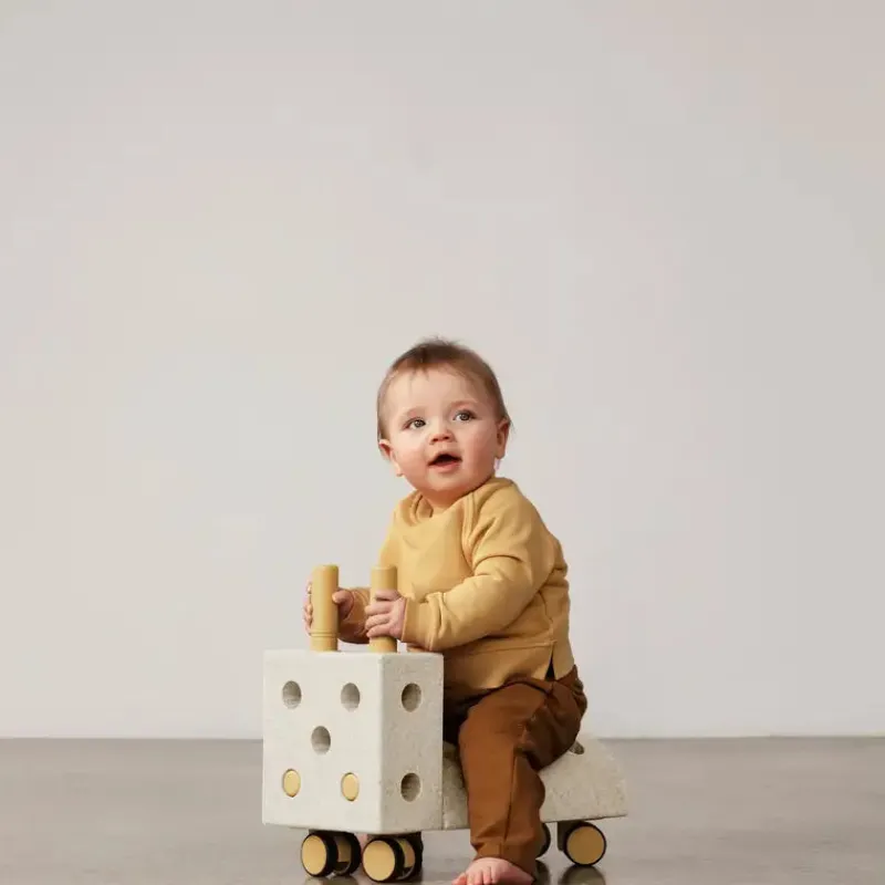 Outlet Tiny ride Sand Grey / Honey Yellow Aktivitetslegetøj