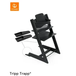 Best Tripp Trapp® Baby Set² Black Børn Højstole|Børnemøbler