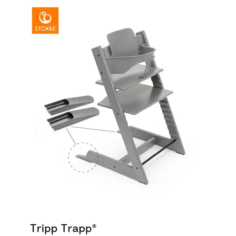 New Tripp Trapp® Baby Set² Storm Grey Børn Højstole|Børnemøbler