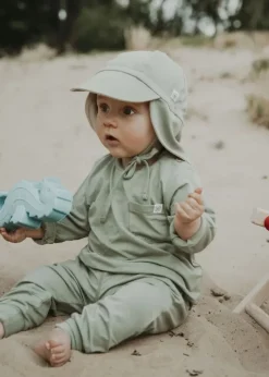 Online UV Longsleeve - Olive Green (18-24m) Badetøj