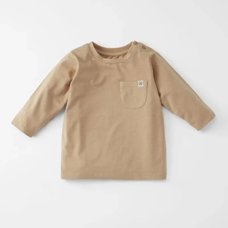 Hot UV Longsleeve - Peanut Brown (12-18m) Badetøj