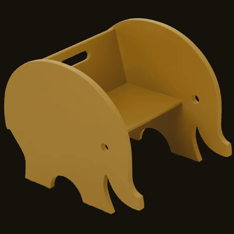 - Eskild Børnestol - Autumn Yellow Børn Børnemøbler