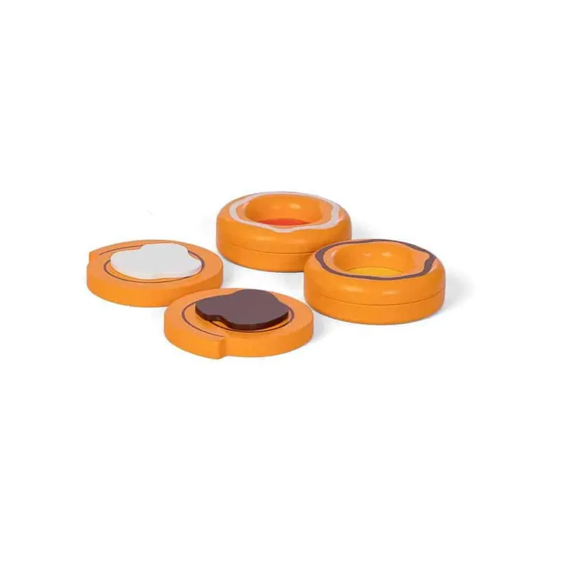 Wienerbrød - 4 Ass. Trælegetøj|Træmad